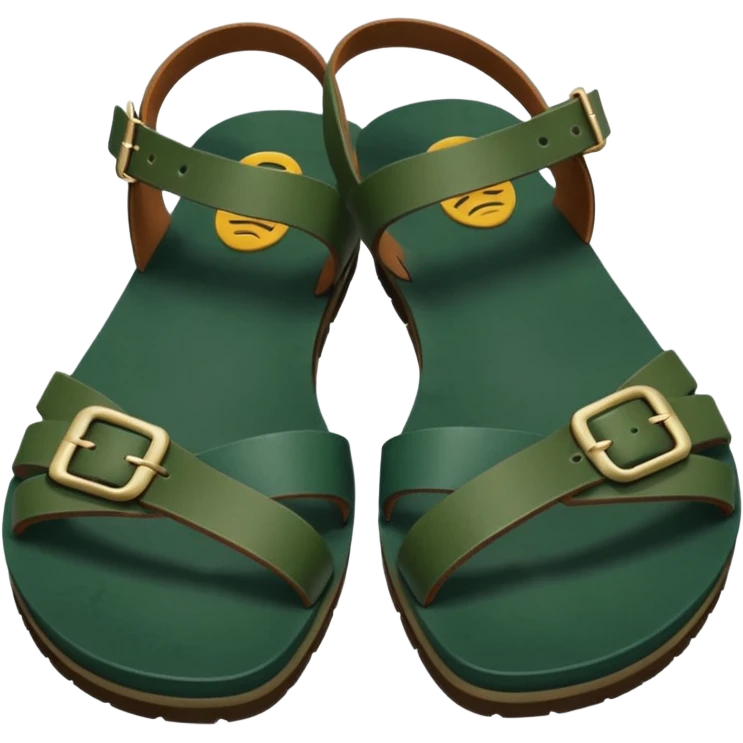 dark green sandals emoji