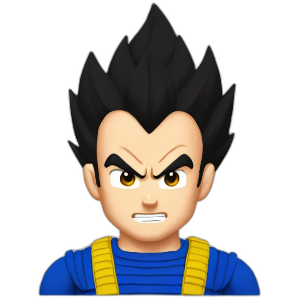Vegeta énervé emoji