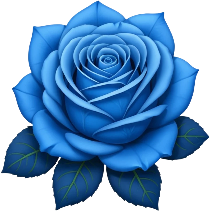 Blue rose emoji emoji