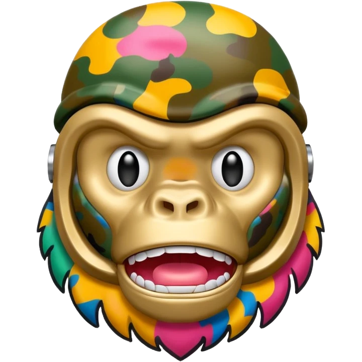 Сделай логотип Bape emoji
