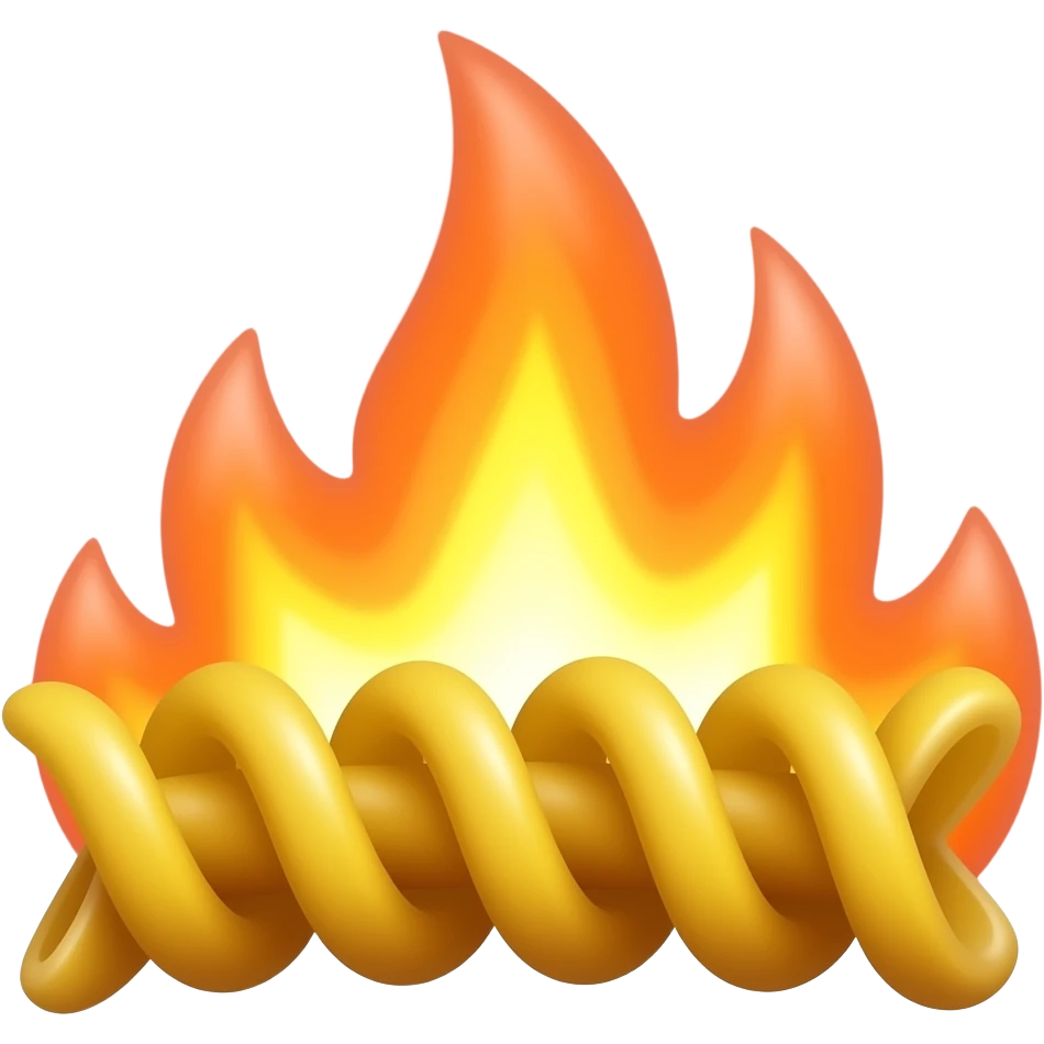 crea tag fusilli on fire emoji