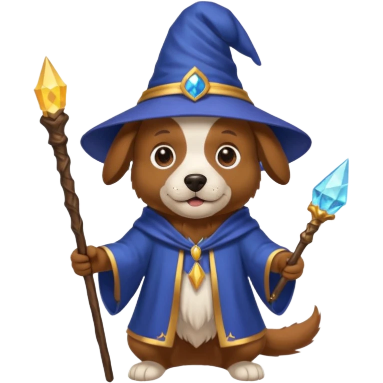 Dog wizard emoji