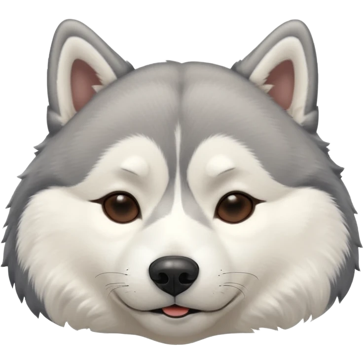 full size husky dog sleeping with eyes closed  emoji
