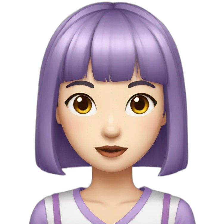 light-purple-blunt-bangs-short-hair-cat-ear-japanese-girl emoji