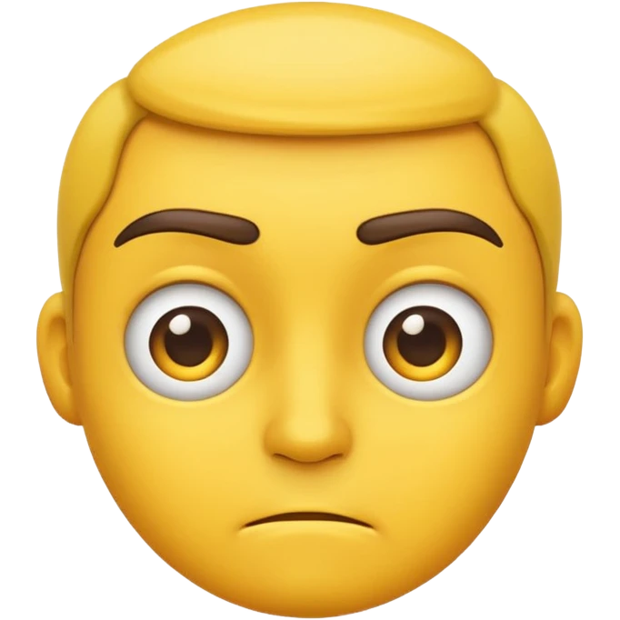 emoji with a raised eyebrow emoji