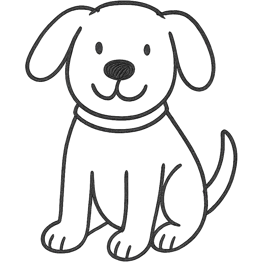 friendly dog emoji