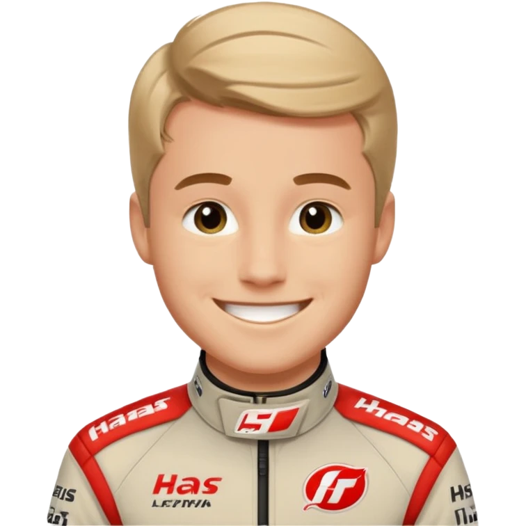 The Formula 1 Driver Oliver Bearman in Haas F1 Suit emoji