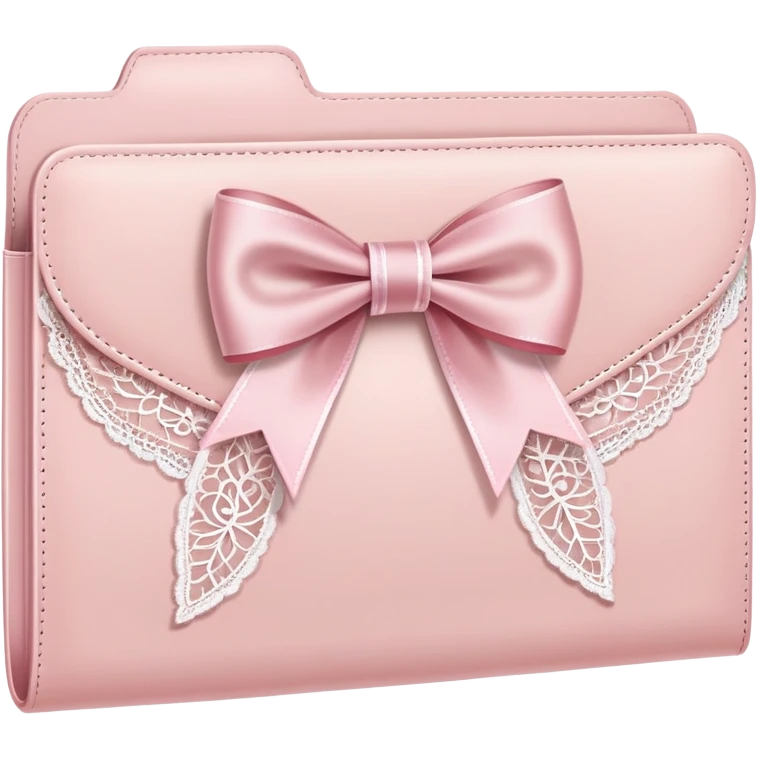 Light pink coquette folder emoji