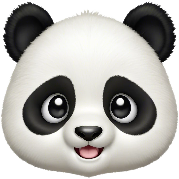 Cinematic Comical Baby Panda Portrait Emoji, Head tilted dramatically with an exaggeratedly amused expression, featuring a quirky, fluffy black and white Fur with wide, expressive eyes filled with playful disbelief, Simplified yet hilariously expressive features, highly detailed, glowing with a slightly sassy glow, high shine, dramatic yet playful, stylized with an air of cheeky mischief, bright and endearing, soft glowing outline, capturing the essence of a spirited and over-the-top baby panda, so meme-worthy it feels like it could roll its eyes into internet fame instantly! emoji