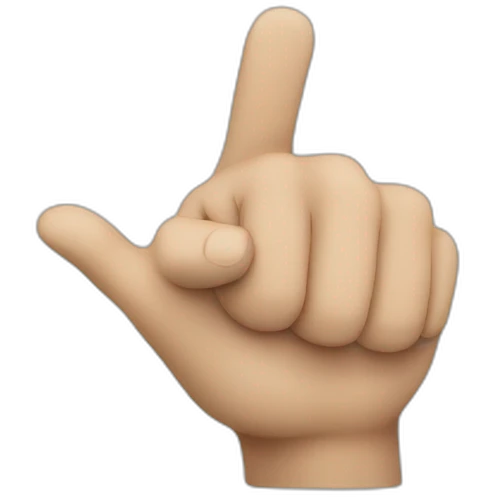 hand pointing forward emoji
