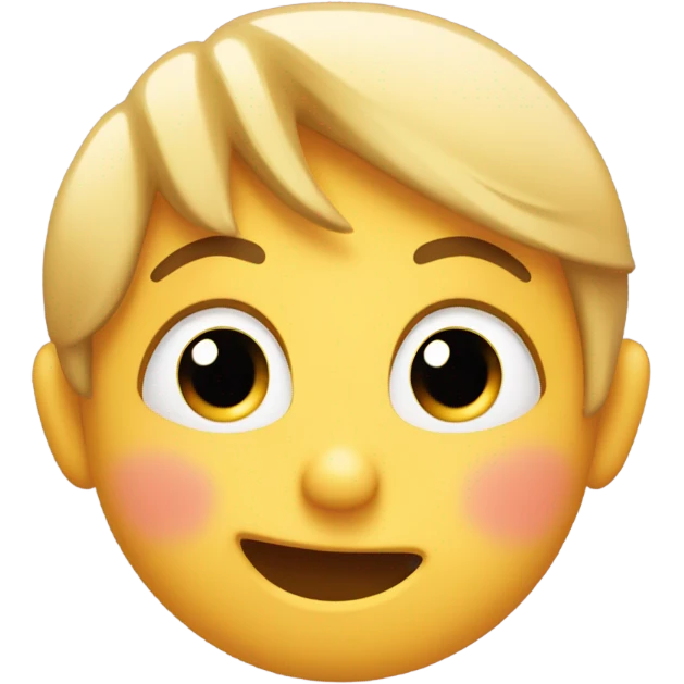 kissed emoji who is very embarrassed emoji