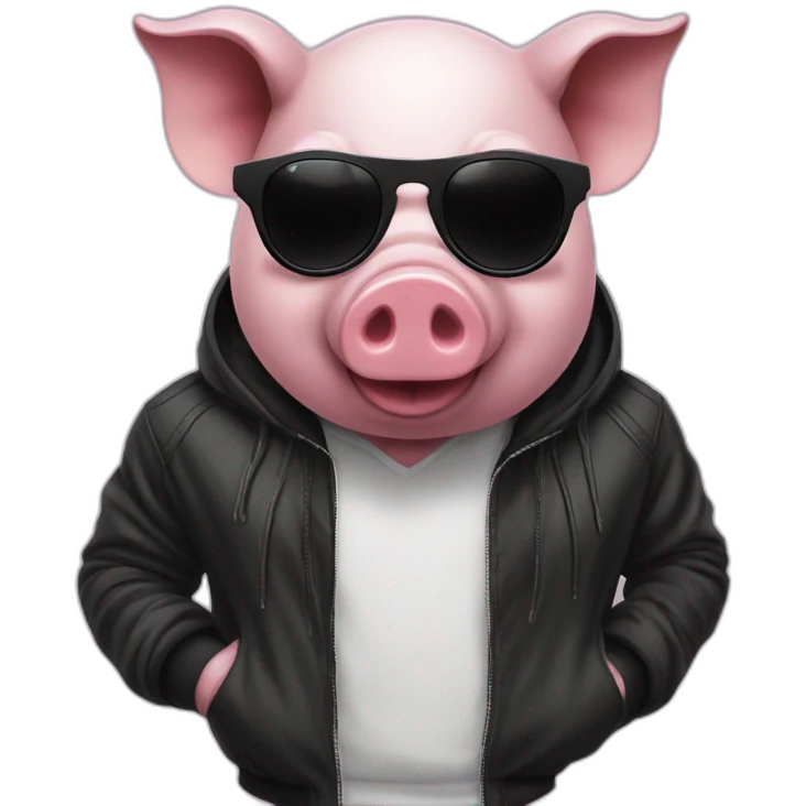 Dj pig emoji