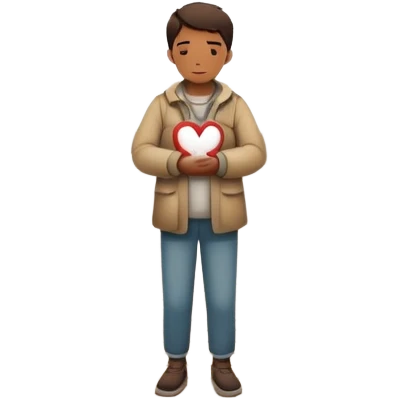 The image shows a person across a fog, bridge emotional tones. In their hands, they carry 2 symbolic tools labeled “Compassion” and “Forgiveness,” suggesting healing after emotional pain-- hearts emoji