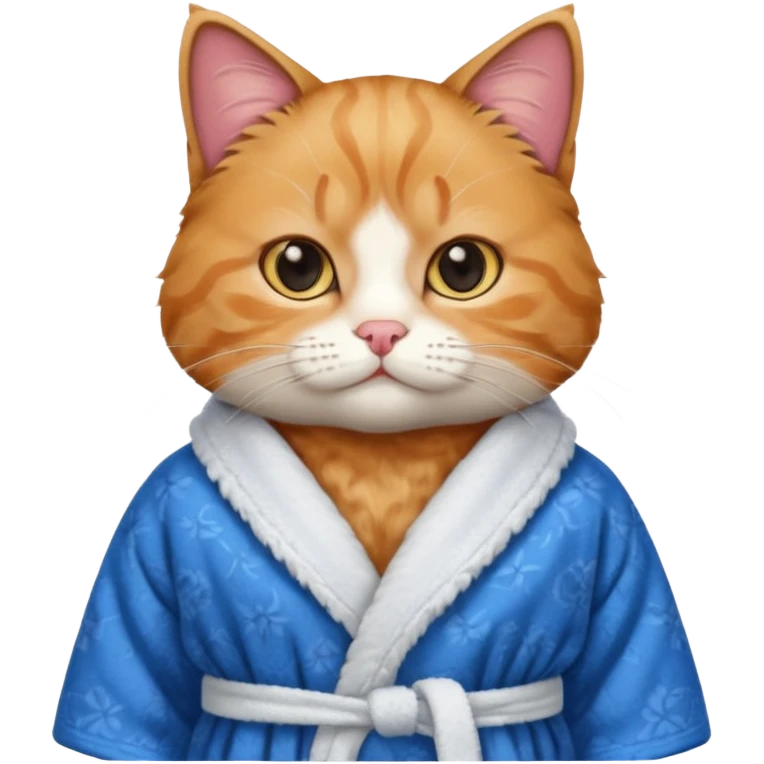 scottish cat with bathrope emoji