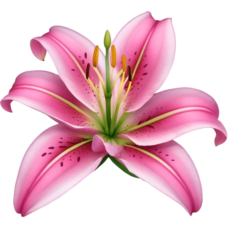 Pink lily  emoji