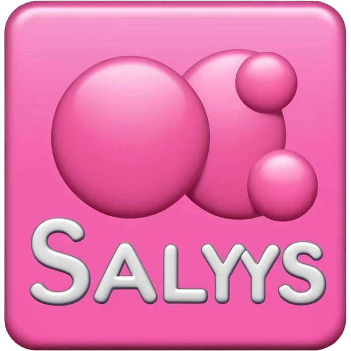 pink sallys beauty store in big letters emoji