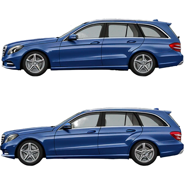 Mercedes E 300de T-Modell canvasitblau emoji