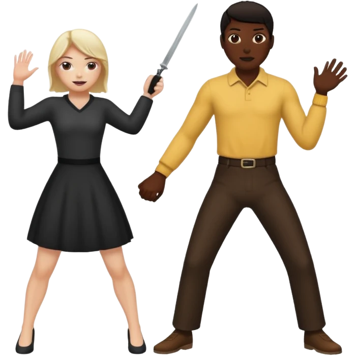 White person whipping a black slave emoji