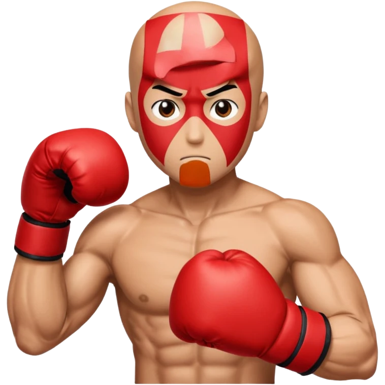 Saitama red hand punch with boxing glove emoji