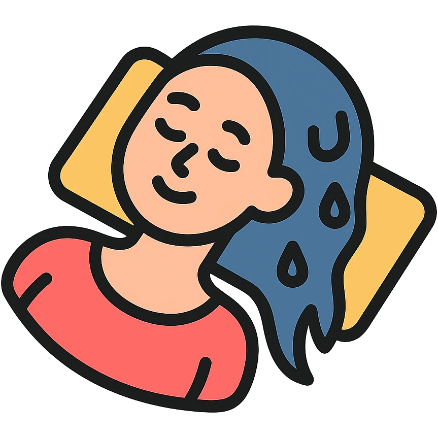 woman lying down with wet hair emoji