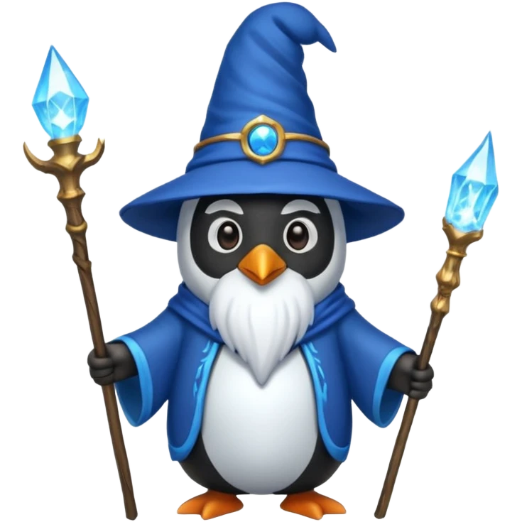 Penguin Wizard emoji