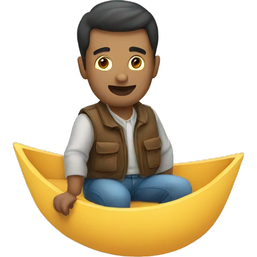 Man floating emoji