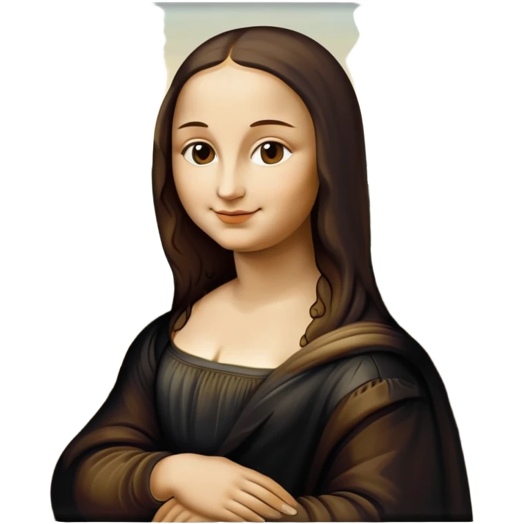 Mona Lisa painting emoji