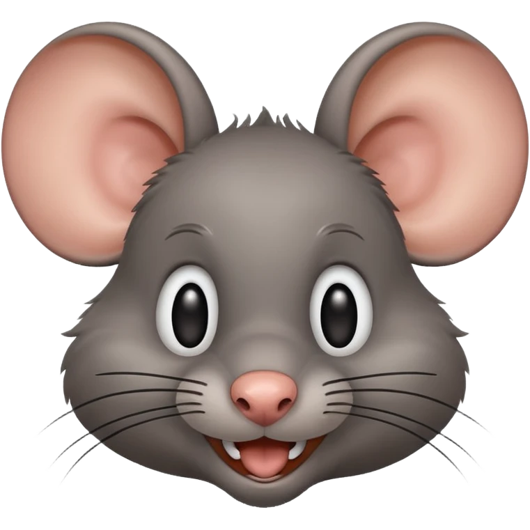 a rat with a goofy grin and big ears emoji