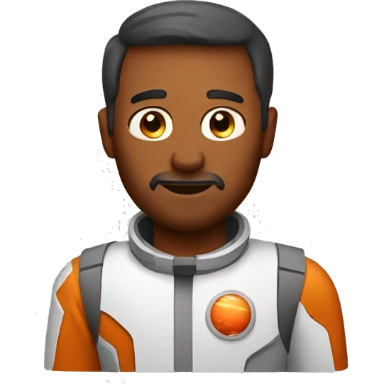 Simple man in mars emoji