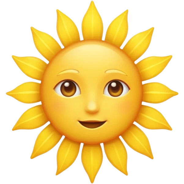 ray of sun emoji