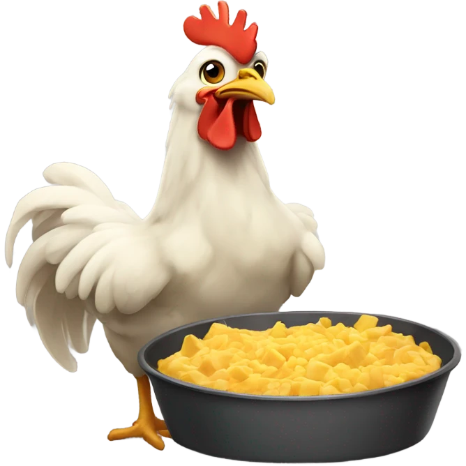 Hungry chicken township game emoji
