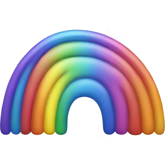 Pretty rainbow  emoji