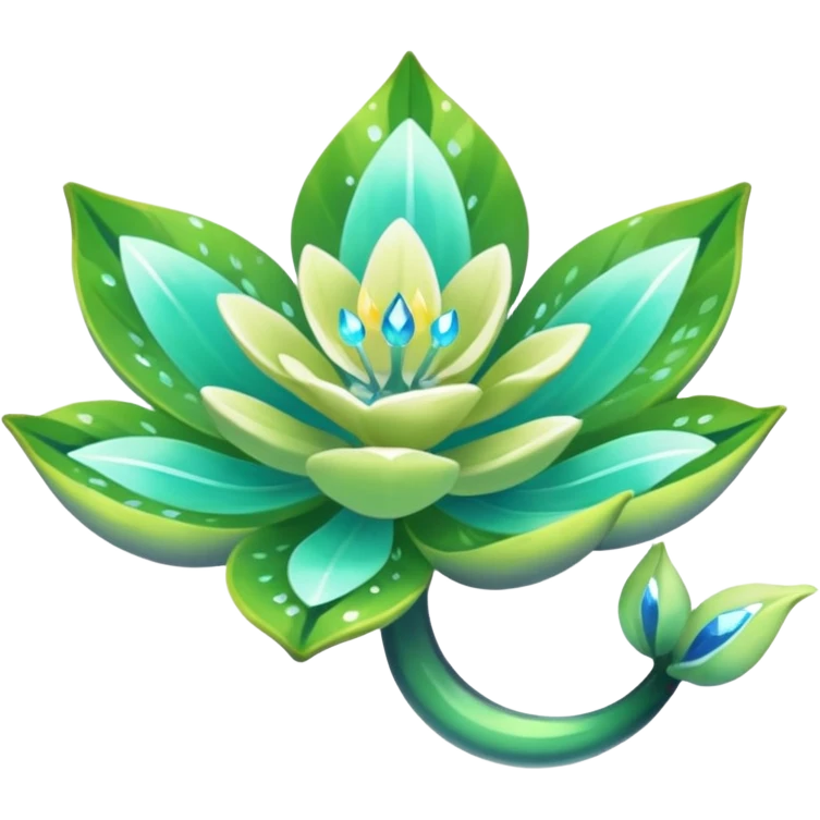 Shiny sparkling epic legendary aesthetic decorative floating glowing Amaura-Aurora-Aurorus-Meloetta-Palkia-Flower emoji