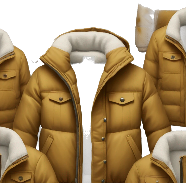 photorealistic winter jacket emoji