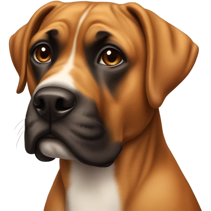 Boxer lab mix dog emoji