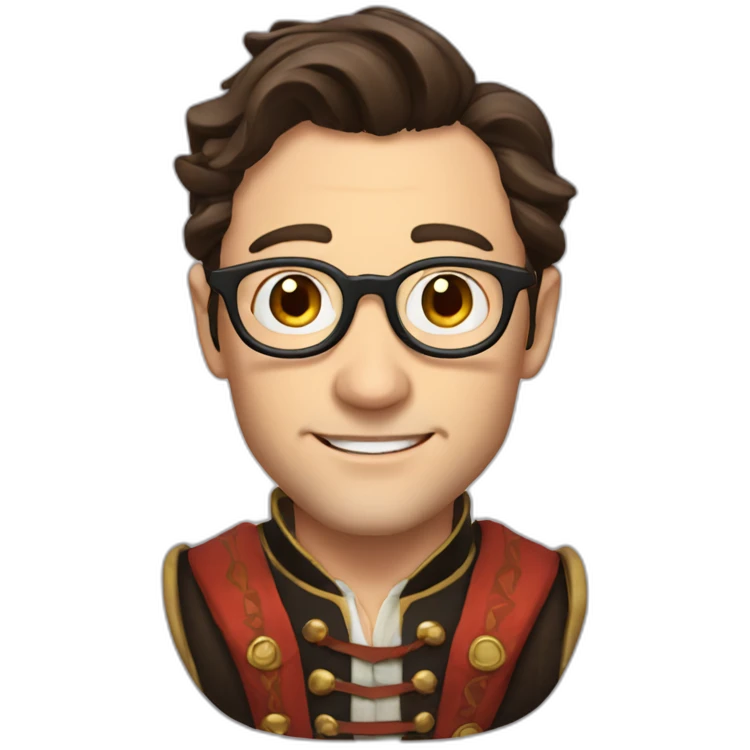 Joseph Gordon Levitt as a bard emoji