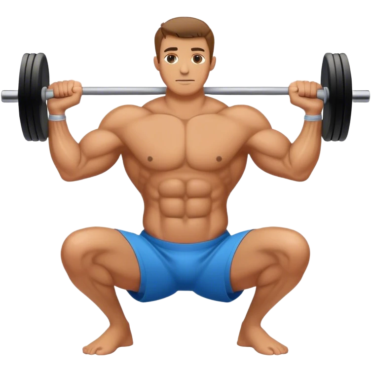 man weighted wrist curl emoji