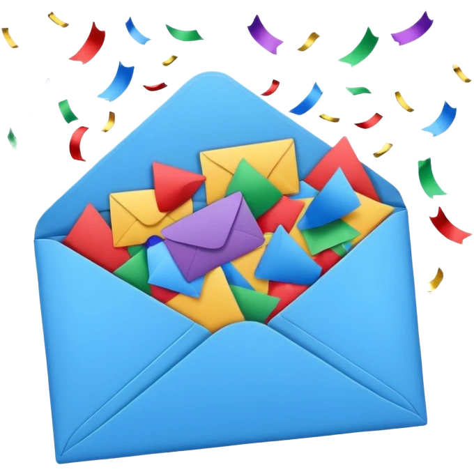 envelope with confetti emoji