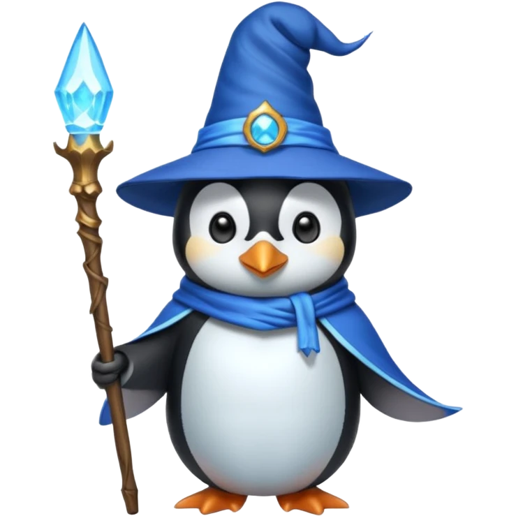Penguin Wizard emoji