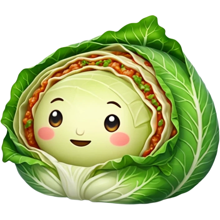 Cabbage roll emoji