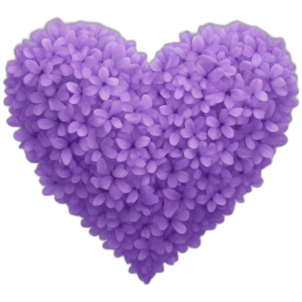 lilac heart emoji