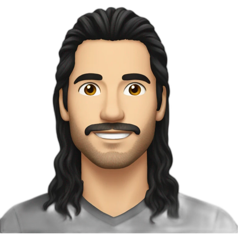 David Mazza long hair emoji