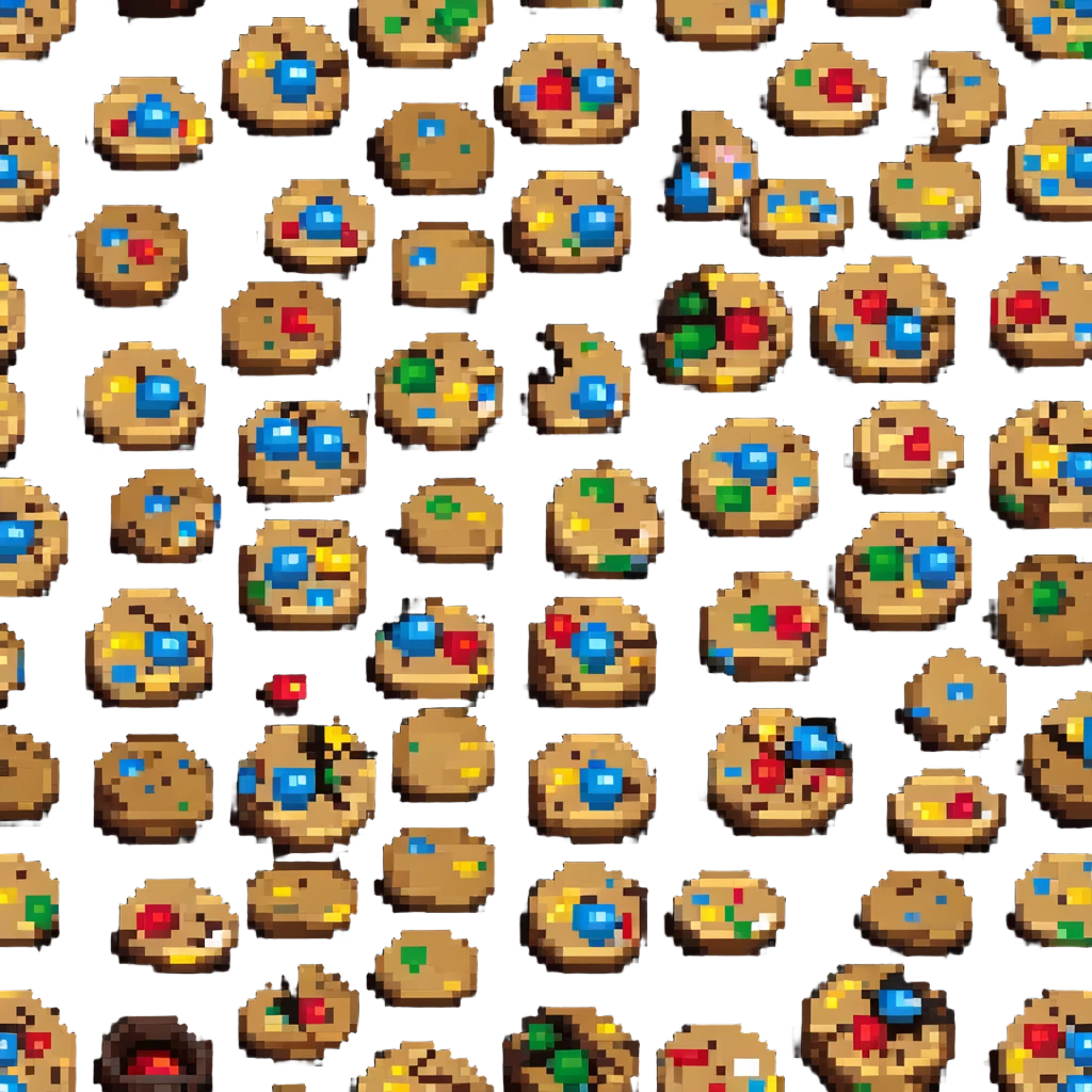 chocolate chip cookie with m&ms  emoji