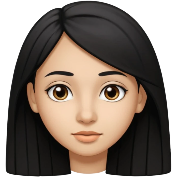 Fait une fille de 15 ans tunisienne avec les cheveux noir lisse avec la peau un peut métisse tunisienne un nez un peut plus gros  emoji