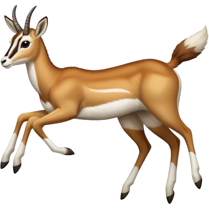 a south african springbok jumping emoji