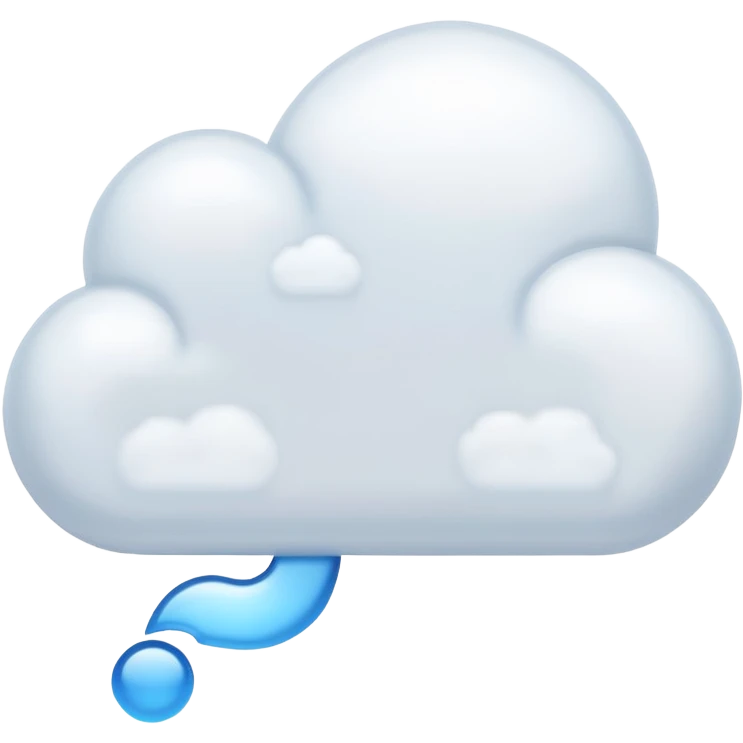 cloud message bubble emoji