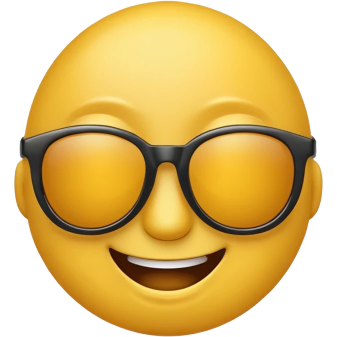 emoji amarillo con gafas como este 😎 emoji