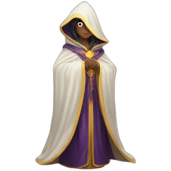 Mystic Oracle with a cloak  emoji