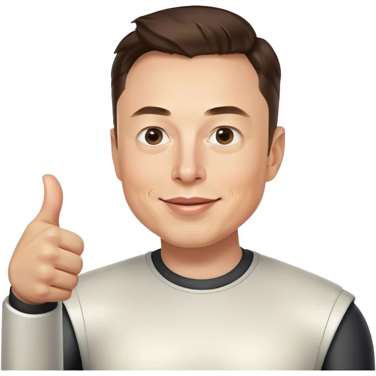 Elon Musk Thumbs Up emoji