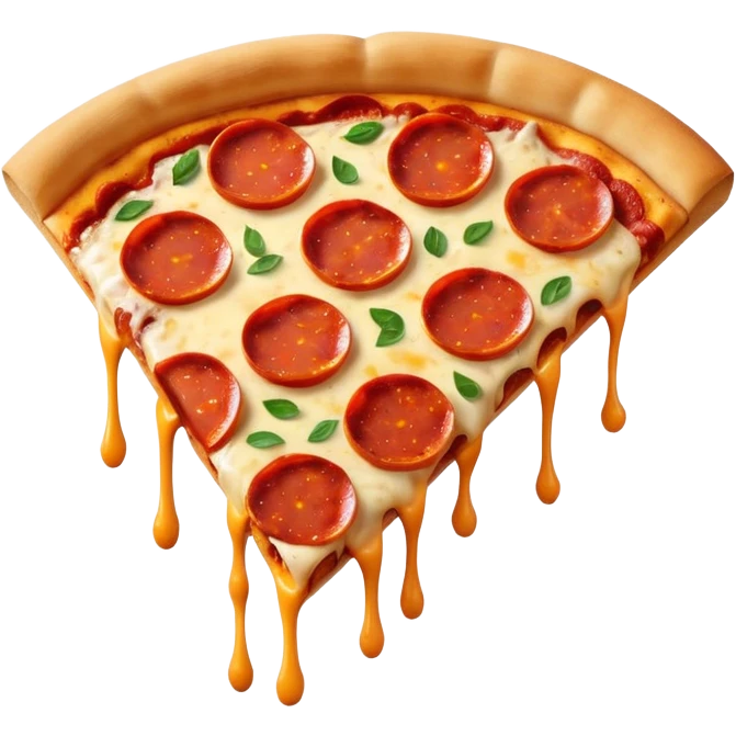 half and half pizza emoji